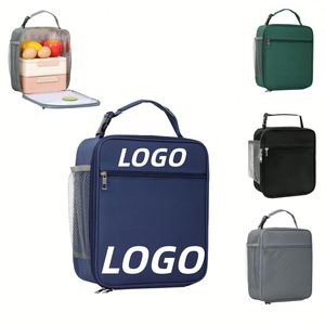 Sac à lunch isotherme personnalisé avec logo, étanche, double fermeture éclair, boîte à lunch thermique réutilisable pour hommes, femmes, bureau, travail, gym, camping, voyage - Product Image 1