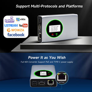 KUNUOMAGIC NDI кодер декодер 10800P60 FULL NDI конвертер с управлением PTZ металлический PoE веб-управление - Product Image 6