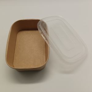 Tazón Rectangular Desechable de Papel para Ensaladas de 1000 ml con Tapas, Contenedor de Alimentos con Logotipo Personalizado - Product Image 3