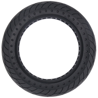 Pneu sans air solide Nedong 12x2.5 pour vélo électrique/scooter, caoutchouc noir durable, design en nid d'abeille