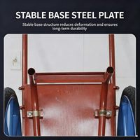 Chariot à benne basculante manuel portable robuste à 2 roues en acier pour béton, avec benne amovible, OEM pour la construction et l'agriculture