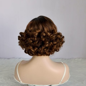 วิกผมแท้ Remy แบบผูกเชือกด้านหน้า HD Lace ทรงบอดี้<span class=keywords><strong>เวฟ</strong></span> 4x4 วิกผมแท้แบบเต็มศีรษะ <span class=keywords><strong>สี</strong></span>บลอนด์แพลตตินั่ม ขนาดเล็ก ทรงบ๊อบสั้นแบบยืดหยุ่น - Product Image 5