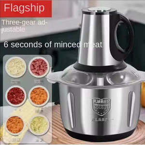 Robot culinaire électrique Royalstar 300W, mini hachoir à viande et légumes en acier inoxydable, blender 2L pour usage domestique - Product Image 5