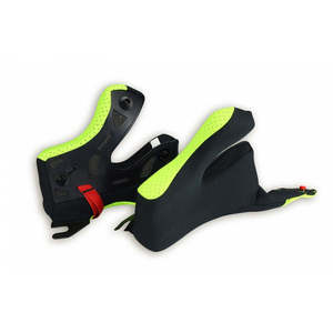 Casco da Motocross in stile moderno con sistema di rimozione rapida con visiera a specchio giallo fluorescente taglia XL - Product Image 1