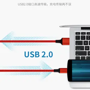 2022 מכירה לוהטת USB כבל sr FIRBIC צמת אנדרואיד כבל מהיר טעינת usb-מיקרו כבל עבור אנדרואיד טלפון