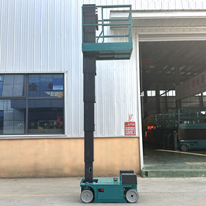 Kleine Draagbare Heftafels 4M 6M Batterij Zelfrijdende Mobiele Elektrische Verticale Mast Telescopische <span class=keywords><strong>Lift</strong></span> Magazijn Manlift - Product Image 6