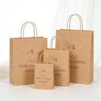 Sacs en papier kraft personnalisés pour les boutiques de détail, emballages cadeaux, sacs en papier biodégradables et durables avec votre logo