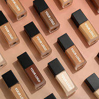 Fond de Teint Liquide Couvrance Totale Imperméable Personnalisable avec Votre Logo Végan Fini Mat Correcteur Hydratant Maquillage