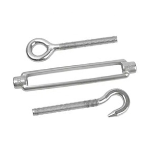 Tendeur de câble en acier inoxydable 304 316, type crochet à anneau ouvert, corps ouvert, M6 M8 M10 M12 M14 M16 M18 M20 M24 - Product Image 2