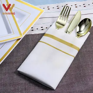定制标志晚餐气流餐巾纸纸巾刀叉勺子耐用餐巾纸印刷餐巾纸酒店餐厅酒吧