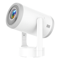 Mini projecteur 1080P personnalisé avec système Android 14 natif pour les soirées cinéma pour enfants avec éclairage et musique dans la chambre