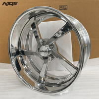 Jantes forgées NJQS 22 24 26 pouces, jantes personnalisées à fond profond 5x112 5x114.3 en alliage d'aluminium pour Chevrolet Ford Cadillac