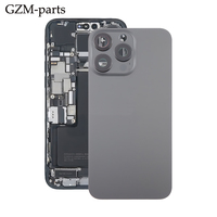 Pour iPhone 15 Pro boîtier arrière couvercle en verre avec plaque d'acier avec charge NFC sans fil MagSafe aimant lampe de poche Flex