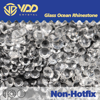 Strass en verre transparent VDD 056 SS3-SS30, cristaux non thermocollants à dos plat, pierres de diamant pour accessoires de nail art DIY