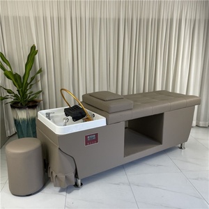 Fauteuil de lavage capillaire professionnel Kisen avec massage, lit de shampoing spa, thérapie aquatique pour la tête et vapeur intégrée - Product Image 3