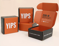 Boîte d'expédition ondulée en relief imprimée avec design de logo personnalisé écologique bas quantité minimale de commande vente en gros emballage et expédition de papier de beauté