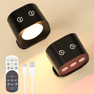 <b>LED</b> Wall Lamp RGBW USB Charging Modern Style Remote Control Accent Indoor <b>Lighting</b> for Living & Bedroom Magnetic <b>Touch</b> Corner - Product Image 6