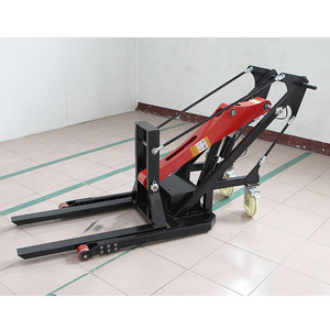 Apilador Autocargable Portátil, Elevador de Palés Semieléctrico, Plataforma Elevadora Hidráulica de 500 kg, Altura de Elevación de 1.3-1.6 m para Camión HGTP.LT - Product Image 6
