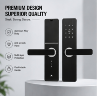 Serrure de porte intelligente pour location d'appartement, système Bluetooth TTlock, serrure à empreintes digitales et clavier, prise en charge du mot de passe temporaire