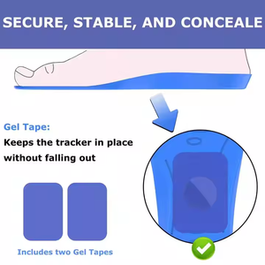 Rastreador de calzado cómodo suave oculto para niños <span class=keywords><strong>AirTag</strong></span> Holder Cases Insertos Plantilla de suela para zapatos mayores - Product Image 2