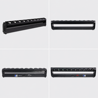 Lot de 10 barres LED linéaires mobiles RGBW 4-en-1 de 40W, IP20, contrôle DMX512, lumière stroboscopique pour scène, DJ, spectacle, boîte de nuit, mariage