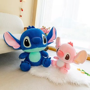 Lindo Peluche de Ángel y Stitch Sentados, Juguete de Peluche Suave de Dibujos Animados, Varios Tamaños, Regalo para Parejas, Niños, San Valentín, Cumpleaños - Product Image 4