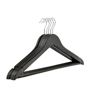 19 Years Manufacture Free Sample Wooden Suit Hangers Low MOQ Wood Hangers For Cloths Clothes Wooden Hanger