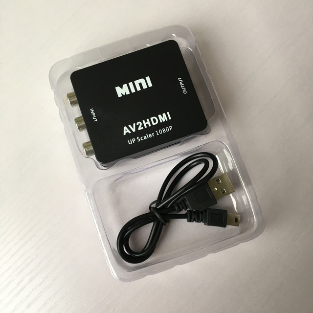 Mini AV2HDMI Converter Composite RCA CVBS AV to  Converter Adapter up Scaler 1080P
