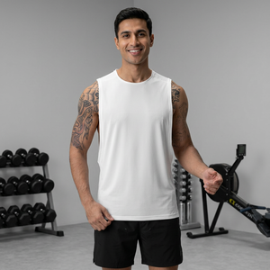 Débardeurs de sport pour hommes Ice Skin Muscle Tank Tops Performance Training Gym Sans manches Toute saison Maille en nylon Athlète Tank - Product Image 1