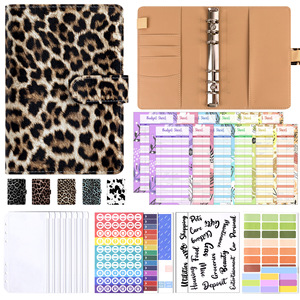 Agenda de Lujo 2026 con Diseño de Leopardo, <span class=keywords><strong>A6</strong></span>, Espiral Térmica, Hojas Sueltas, Planificador de Presupuesto, Notas Adhesivas, Cuaderno - Product Image 6