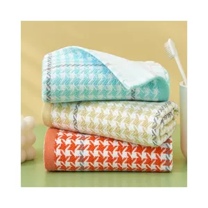 LISO Hand Printed Flour Sack Dish Cloth 100% Cotton Fabric Washable Reusable Dish Towel Face Towels
