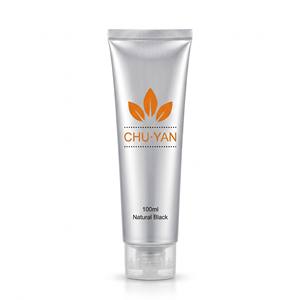 Crème colorante capillaire à base de plantes brun châtain 100ml Tube Sans ammoniaque à base de plantes Qualité professionnelle permanente OEM ODM Usine - Product Image 2