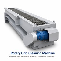 Machine de nettoyage automatique de grille rotative à barres de haute qualité, personnalisable, avec râteau à dents