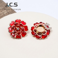Nouveaux Boutons Éco-Responsables en Cuivre de Luxe, Motif Fleur de Camélia, Champignon, Étoile, pour Femme, Vente en Gros, Faits Main, Bijoux DIY, Designer, Bling