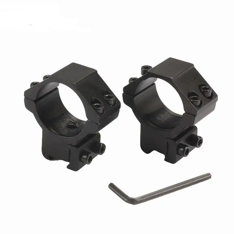 Factory CNC Machining 30mm low Profile Dovetail Double Scope Rings 11mm Hunting Scope Mount For Scope