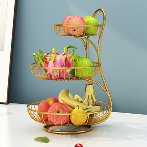Dropshipping Porte-assiette à fruits <span class=keywords><strong>en</strong></span> métal Table à manger Rangement pour snacks Salon Table basse <span class=keywords><strong>Panier</strong></span> à fruits de bureau pour usage domestique - Product Image 2