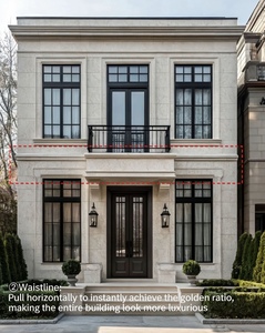 Molduras de Pared Exterior de Espuma de Poliestireno Personalizadas, Detalles de Base de Capitel de Columna Romana, Duraderas, Ecológicas, para Vestíbulo Residencial - Product Image 4