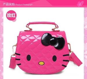 2025 Nueva versión coreana lindo KT gato bandolera Casual princesa bolsa con estilo de moda PU Material versátil para niñas - Product Image 4