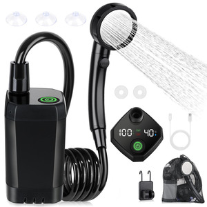 Hot Bán Xách Tay 6000MAh Có Thể Sạc Lại Điện Vòi Hoa Sen Bơm Thông Minh Hiển Thị Kỹ Thuật Số Nhiều Phun Nhỏ Vòi Phun Cắm Trại - Product Image 1