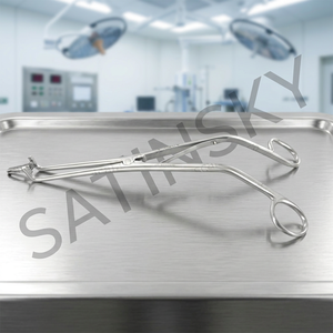 Espéculo Endocervical de Acero Inoxidable para Obstetricia y Ginecología con Asas de Anillo, Punta Estrecha Manual SATINSKY - Product Image 3