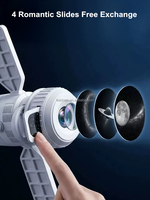 Projecteur Lampe Ciel Étoilé Lunaire, Veilleuse Rêveuse pour Enfants, Thème Spatial Cosmique pour Chambre, Plafonnier Étoilé pour Voiture