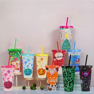 Vaso Mágico 20245Pp que Cambia de Color con la Temperatura, Vaso Reutilizable de Plástico para Bebidas, Idea de Regalo para Halloween - Product Image 2