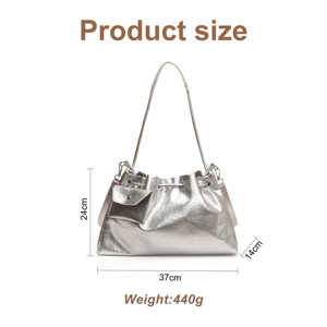Bolso de mano coreano de gran capacidad para mujer, moderno bolso de hombro multifuncional de PU - Product Image 6