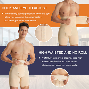 Pakaian Dalam Pria Pembentuk Tubuh, Korset Pinggang yang Dapat Disesuaikan, Celana Dalam Pembentuk Tubuh Pengangkat Bokong dengan Pembungkus Pelatih Pinggang - Product Image 3