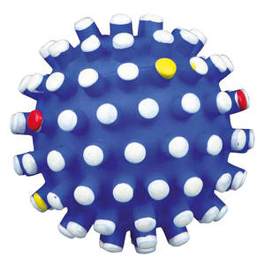 Pelota de vinilo con púas grandes y sonido para mascotas, 6 cm - Product Image 1
