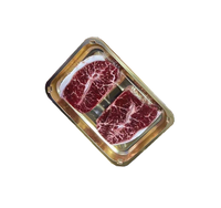 Barquette d'emballage sous vide durable en PP thermoformé, personnalisable (couleur et logo), forme rectangulaire, pour steak