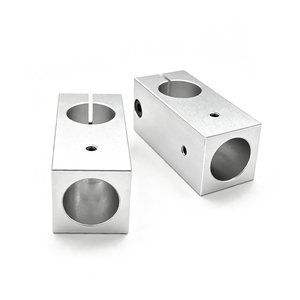 Pièces de quincaillerie mécanique en alliage d'aluminium usiné CNC sur mesure : bloc de fixation, écrou, rondelle, raccord, anodisé noir - Product Image 2