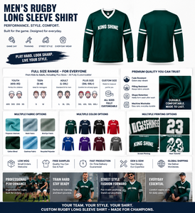 Maillot de rugby américain pour homme, uniforme d'équipe OEM, vêtements de sport pour jeunes, t-shirts imprimés, anti-boulochage, respirant, sublimation - Product Image 1
