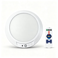 Lampe de placard LED à télécommande, rechargeable, magnétique, 3 CCT, à intensité variable, avec détecteur de mouvement PIR
