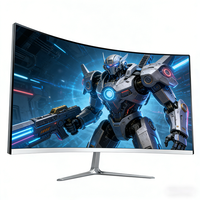 Moniteur de jeu incurvé sans bordure LED 24/27 pouces pour PC, 75/165 Hz, vente en gros, prix usine, promotion exceptionnelle